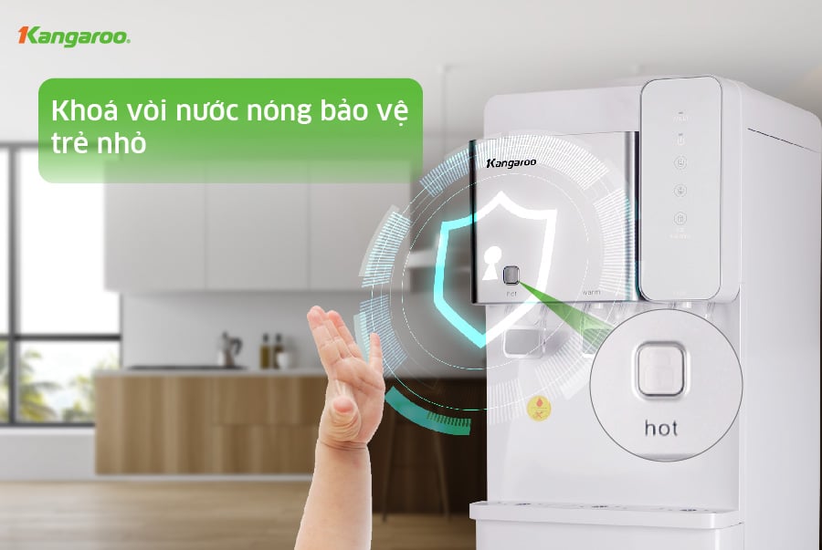 khóa vòi nước nóng bảo vệ trẻ nhỏ